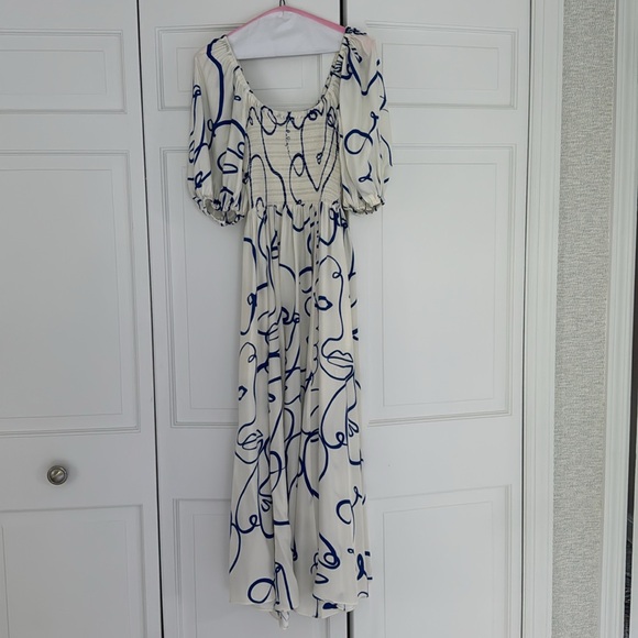 La Ligne NYC smocked Juliette midi dress - Picture 4 of 8